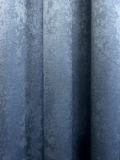mörkblå gardin tyg